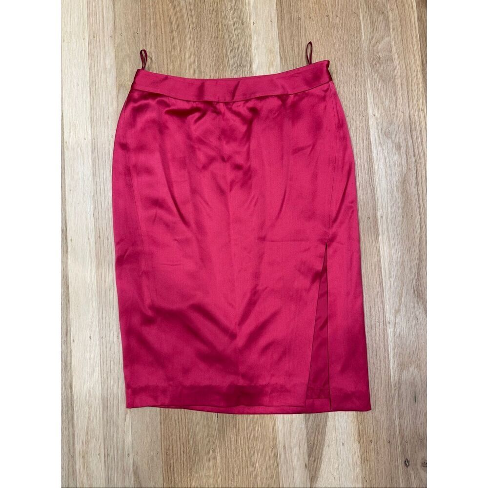 Gucci Red Silk Skirt Size 42 / US 6